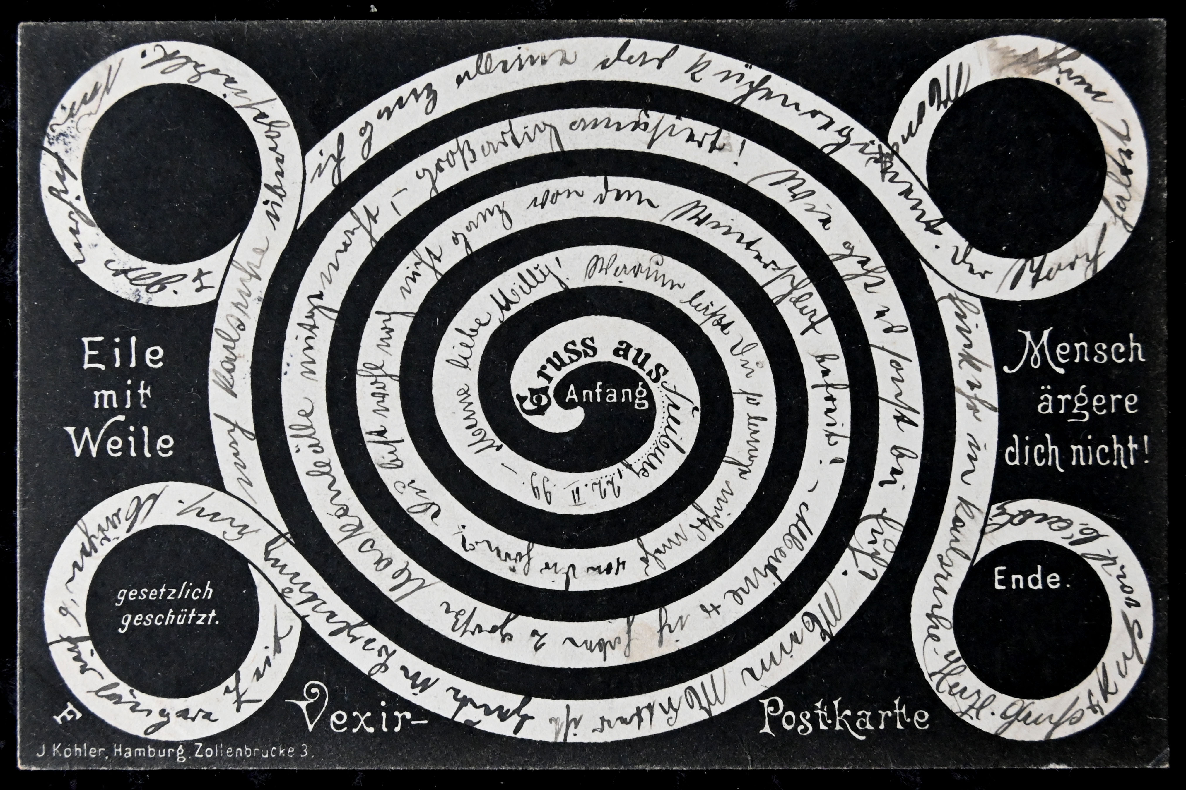 Vexir-Postkarte 1899